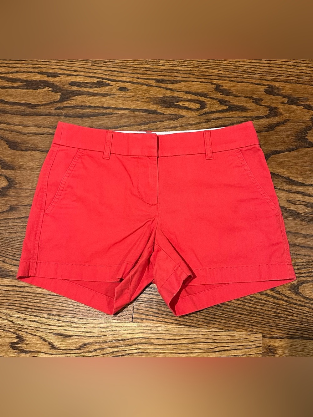 J Crew Factory Women’s Red Shorts - Classic Casual Style